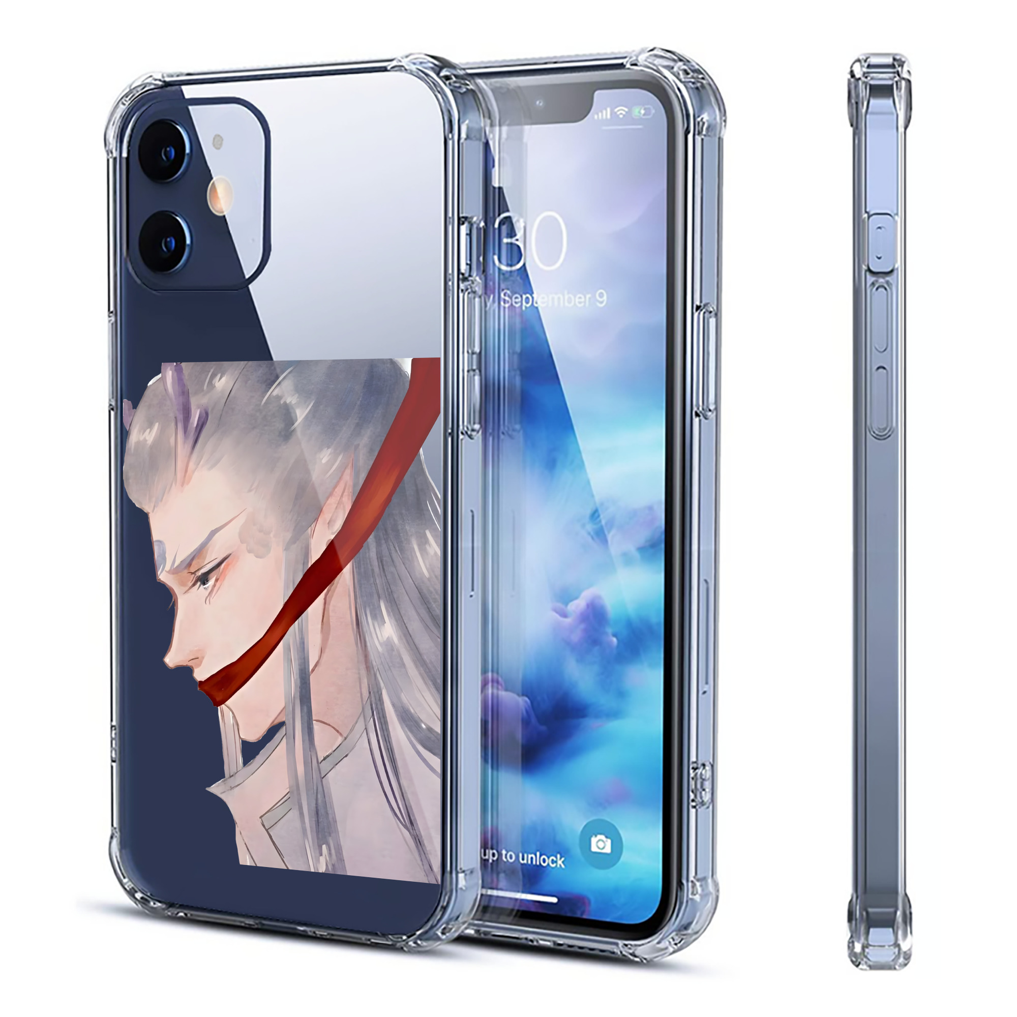（画像用） Ne Zha 2 ナタ 魔童の大暴れ 【iPhone 12シリーズ対応】透明スマホケース（クリアソフトケース）